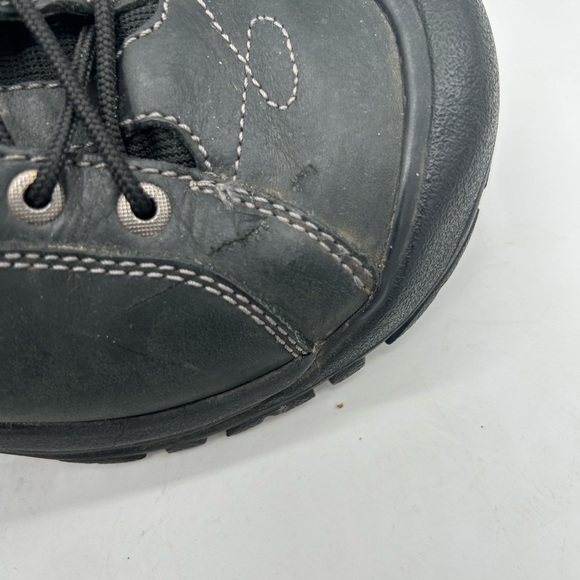 Keen Womens Oxfords Shoes Lace Up Black Leather Casual comfort - Picture 7 of 9